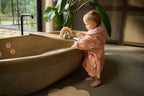 Baby Badjas - Jacquard Flowers