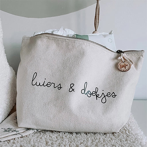 Canvas etui - Luiers en doekjes