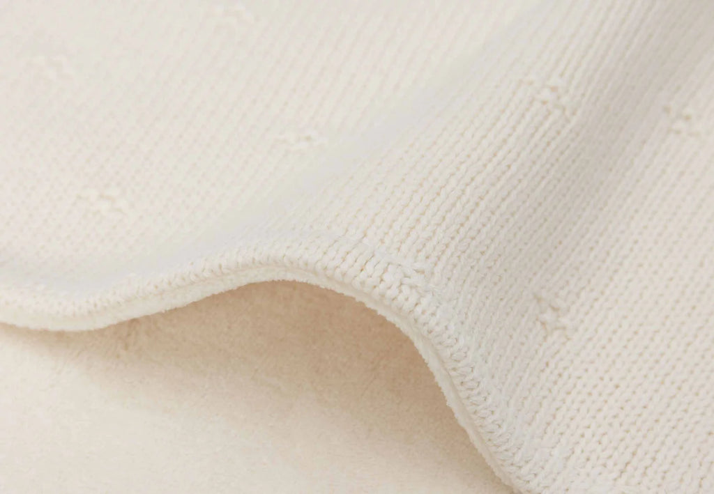Deken - Cosy Knit - Ivory 75x100