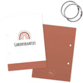 Bewaarbundel geboortekaartjes - Regenboog Terracotta