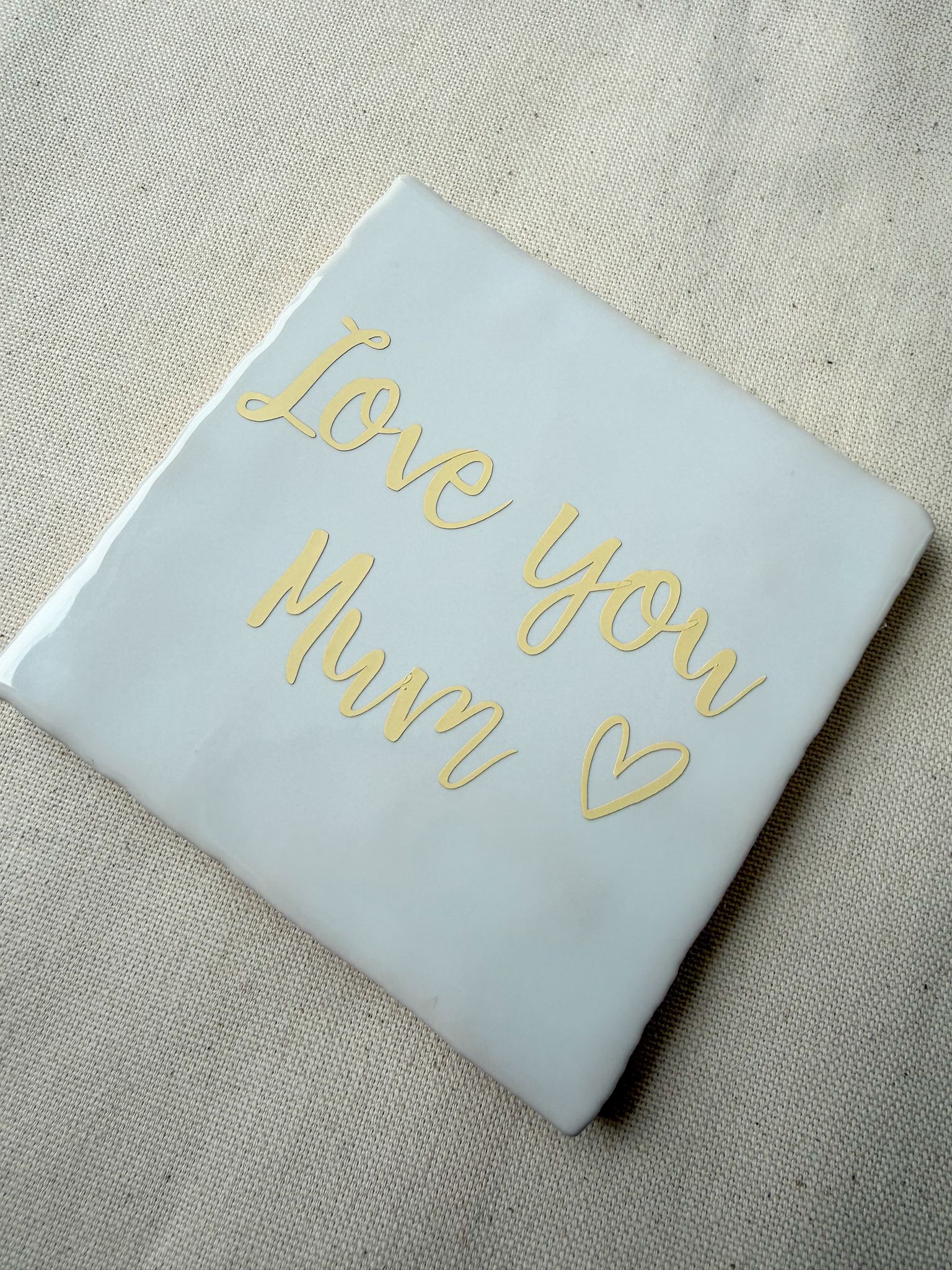 Tegeltje love you mum