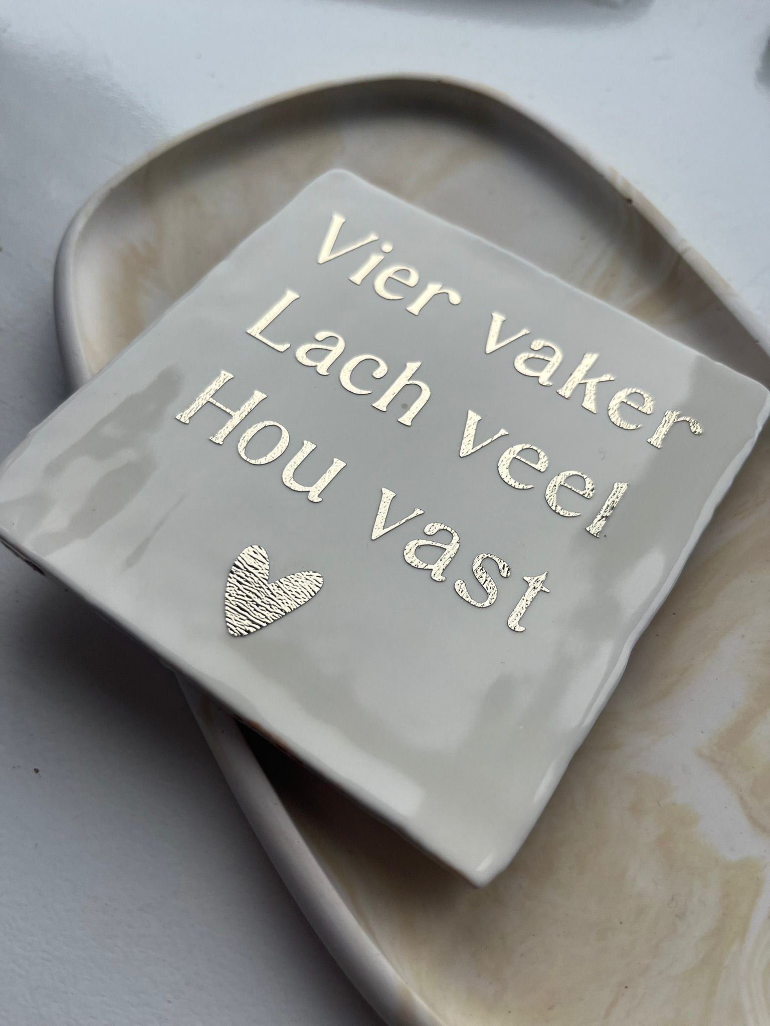 Tegeltje Vier Vaker