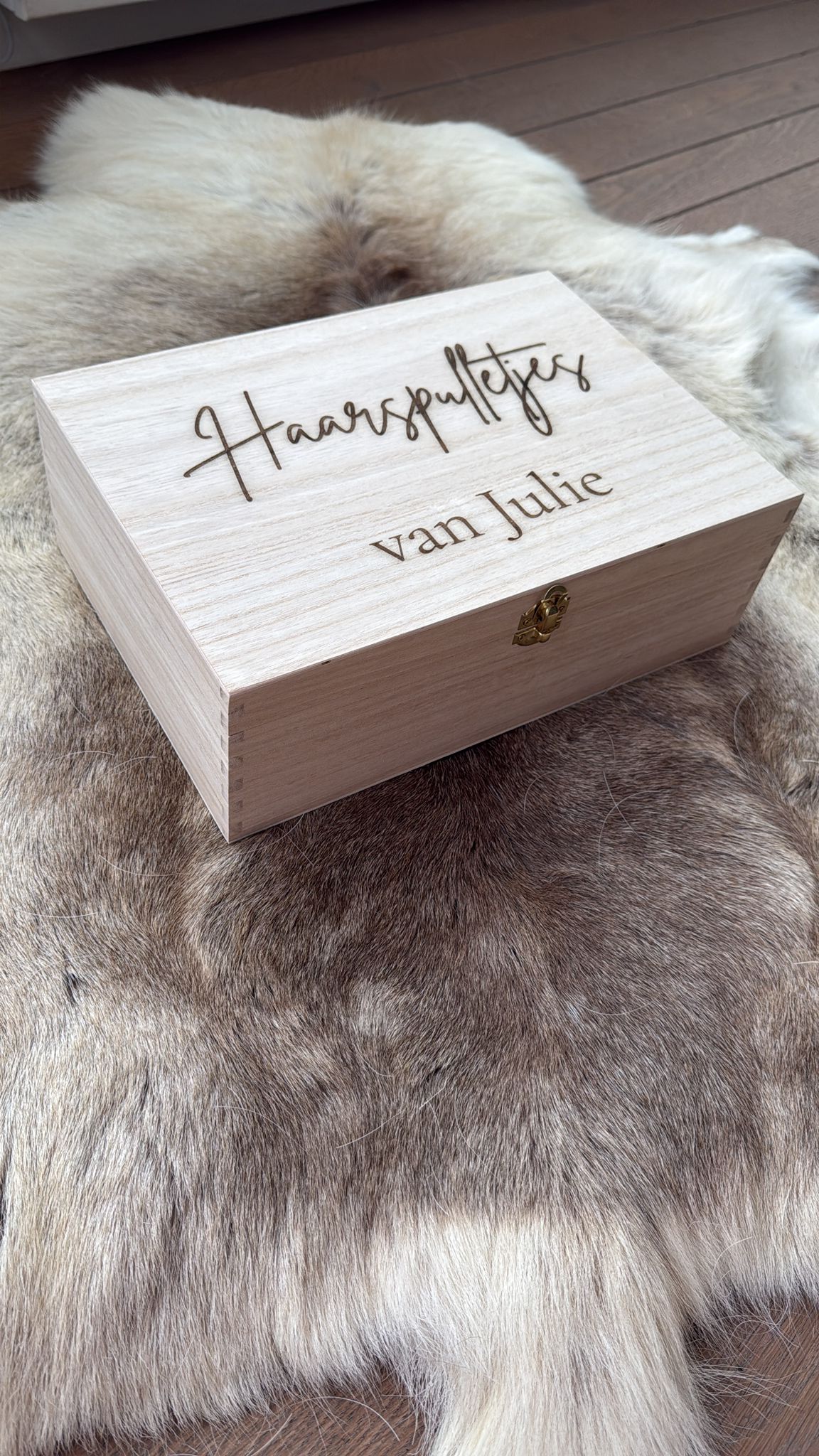 Opbergdoos voor haarspulletjes